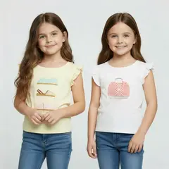 YAMP - Pack 2 Poleras Niña Algodón