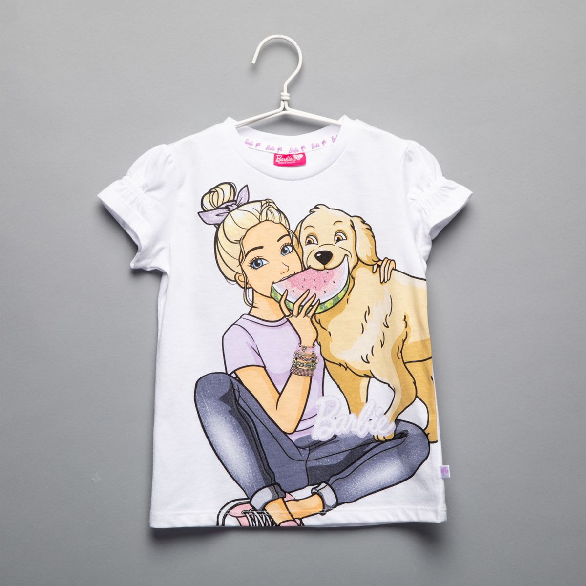 BARBIE - Polera Niña Algodón Barbie