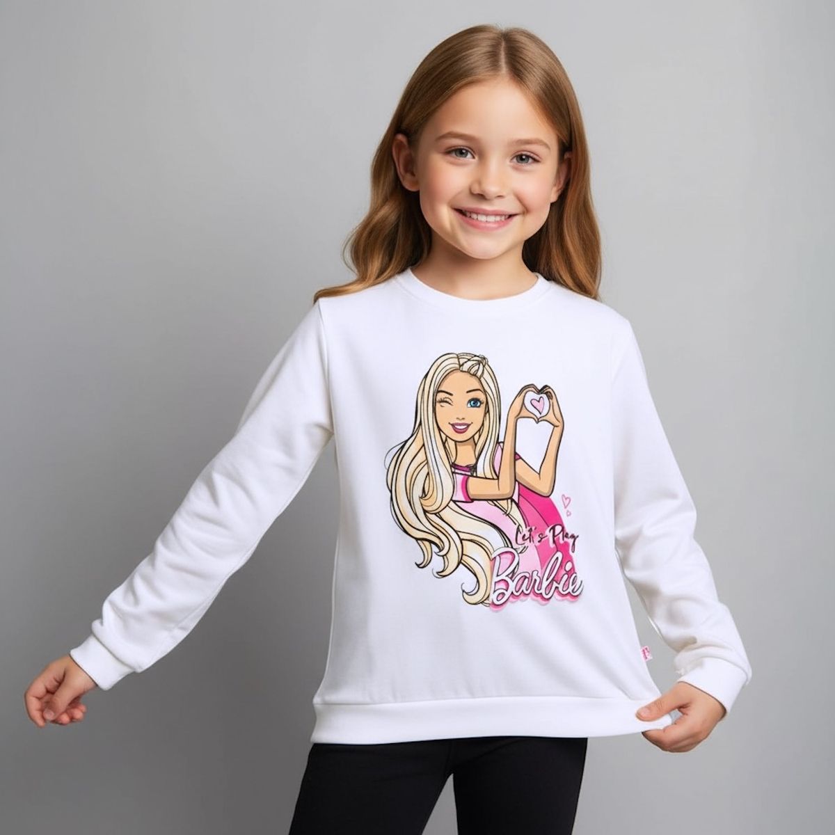 BARBIE - Polerón Algodón Niña Barbie