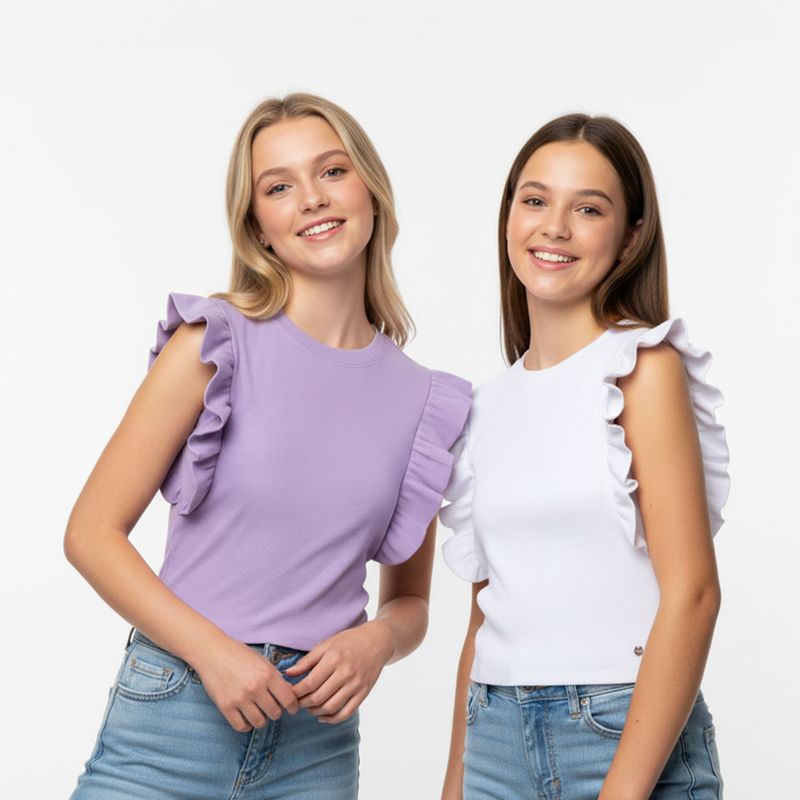 ELEVEN - Pack De 2 Poleras Niña Algodón Eleven