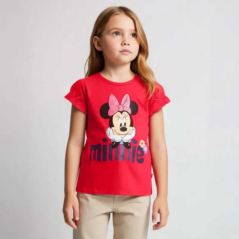 MINNIE - Polera Niña Algodón Minnie