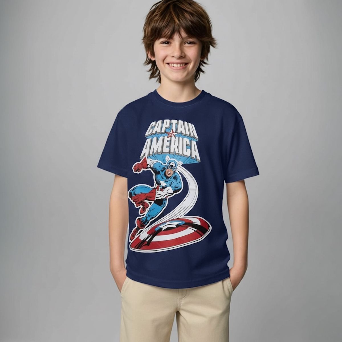 AVENGERS - Polera Niño Algodón Avengers