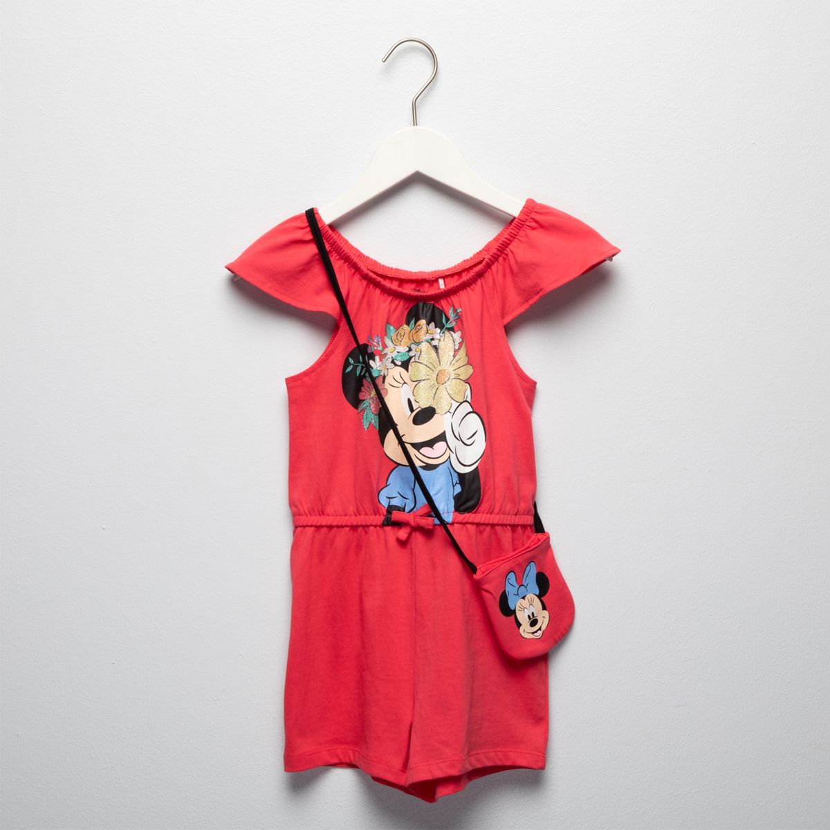 MINNIE - Enterito Niña Algodón Minnie + Cartera