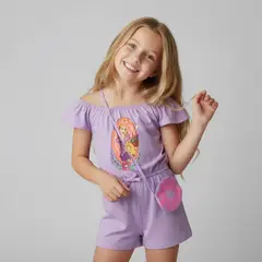 PRINCESAS - Vestido Niña Algodón + Cartera