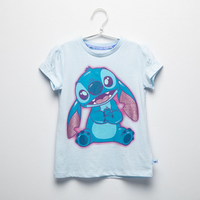  - Polera Niña Algodón Lilo Y Stitch
