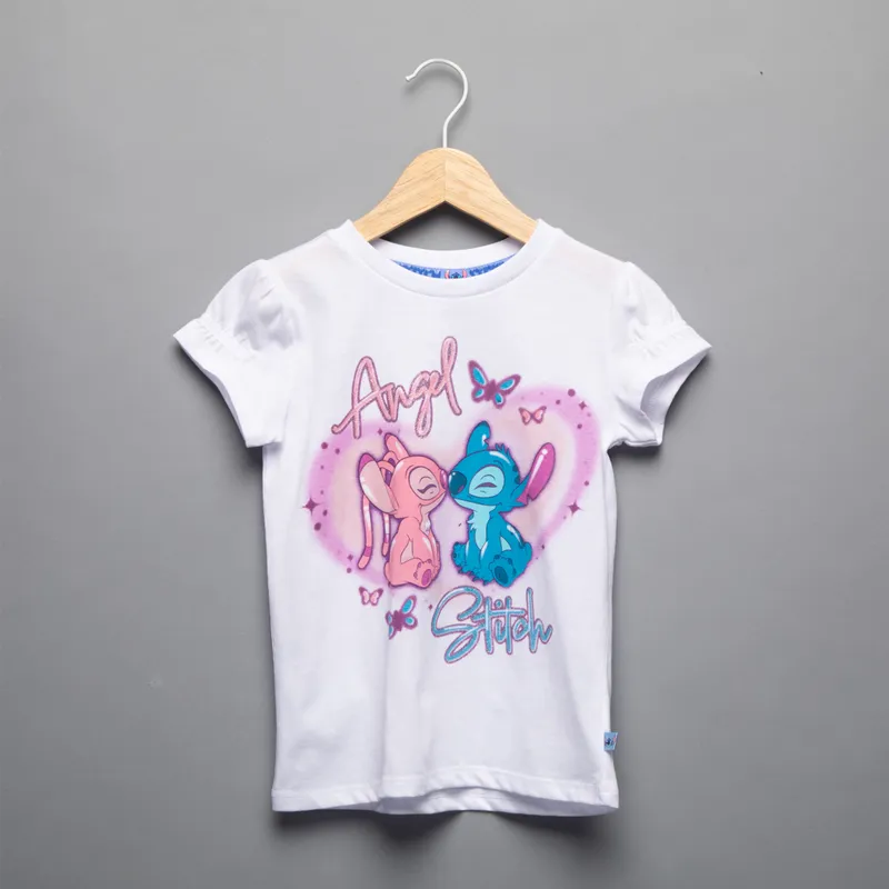  - Polera Niña Algodón Lilo Y Stitch