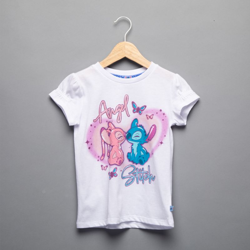  - Polera Niña Algodón Lilo Y Stitch