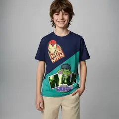 AVENGERS - Polera Niño Algodón