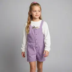 BARBIE - Jardinera Algodón Niña