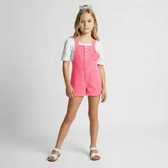 BARBIE - Jardinera Algodón Niña