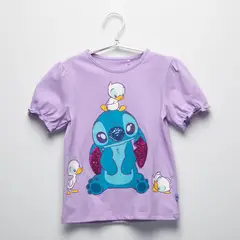 undefined - Polera Niña Algodón Lilo & Stitch