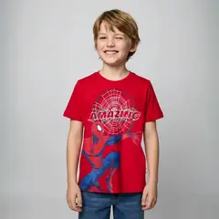MARVEL - Polera Algodón Niño Spiderman