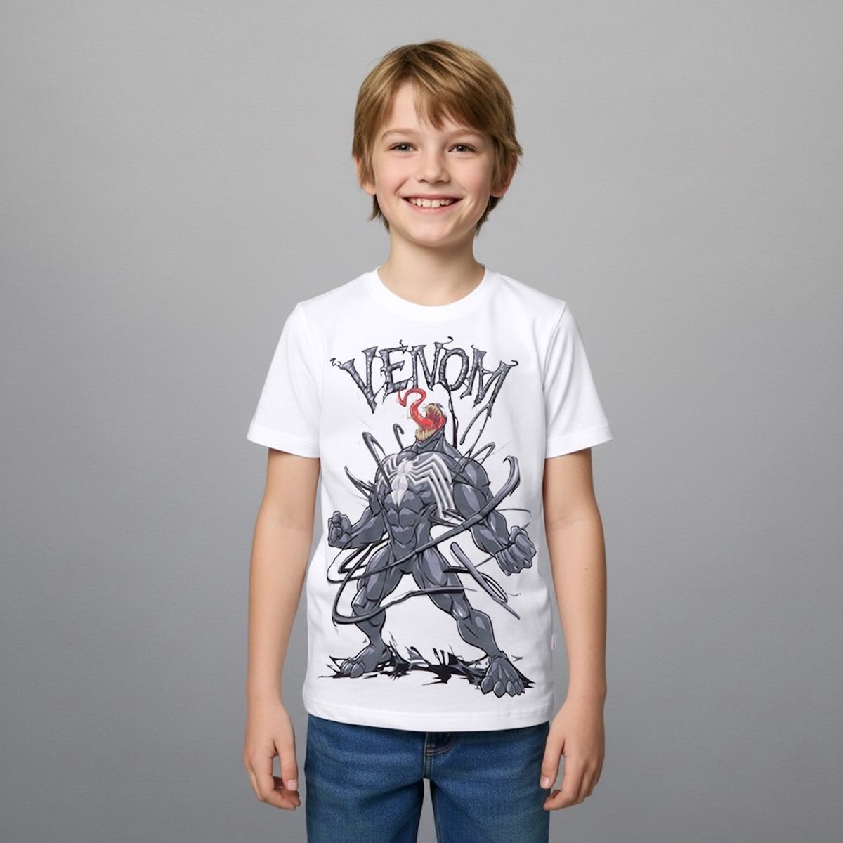 SPIDER MAN - Polera Algodón Niño Spider-Man