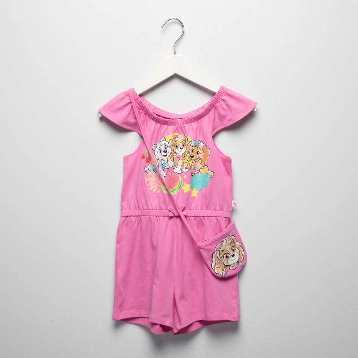 PAW PATROL - Enterito Niña Algodón Paw Patrol + Cartera