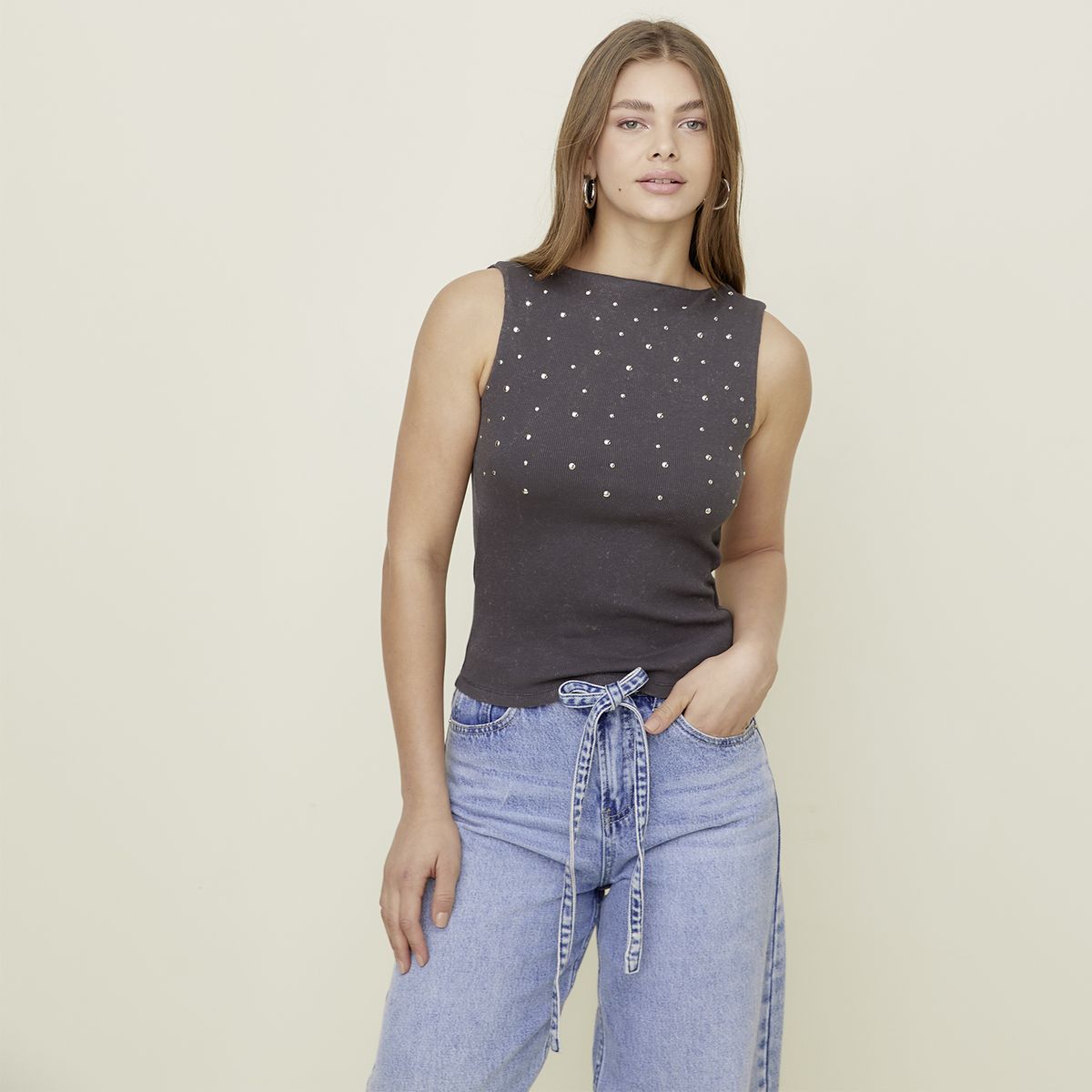 SYBILLA - Polera Algodón Mujer Sybilla