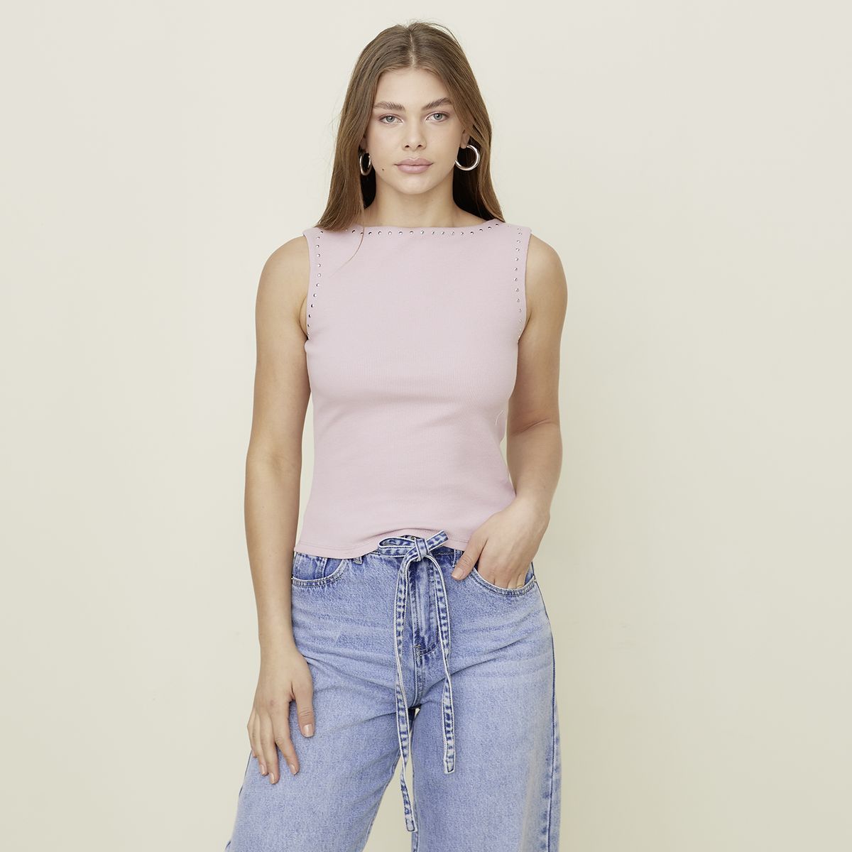 SYBILLA - Polera Algodón Mujer Sybilla