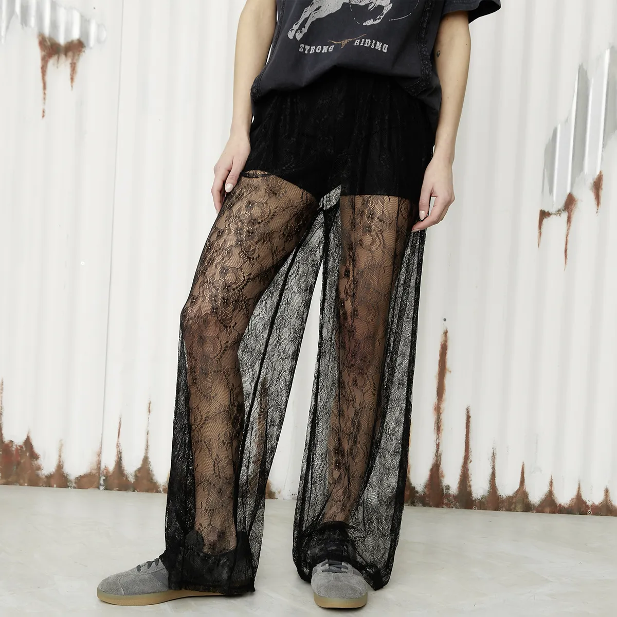 AMERICANINO - Pantalón Palazzo Mujer Americanino