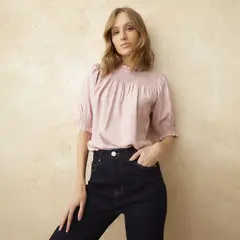 BASEMENT - Blusa Manga Corta Mujer