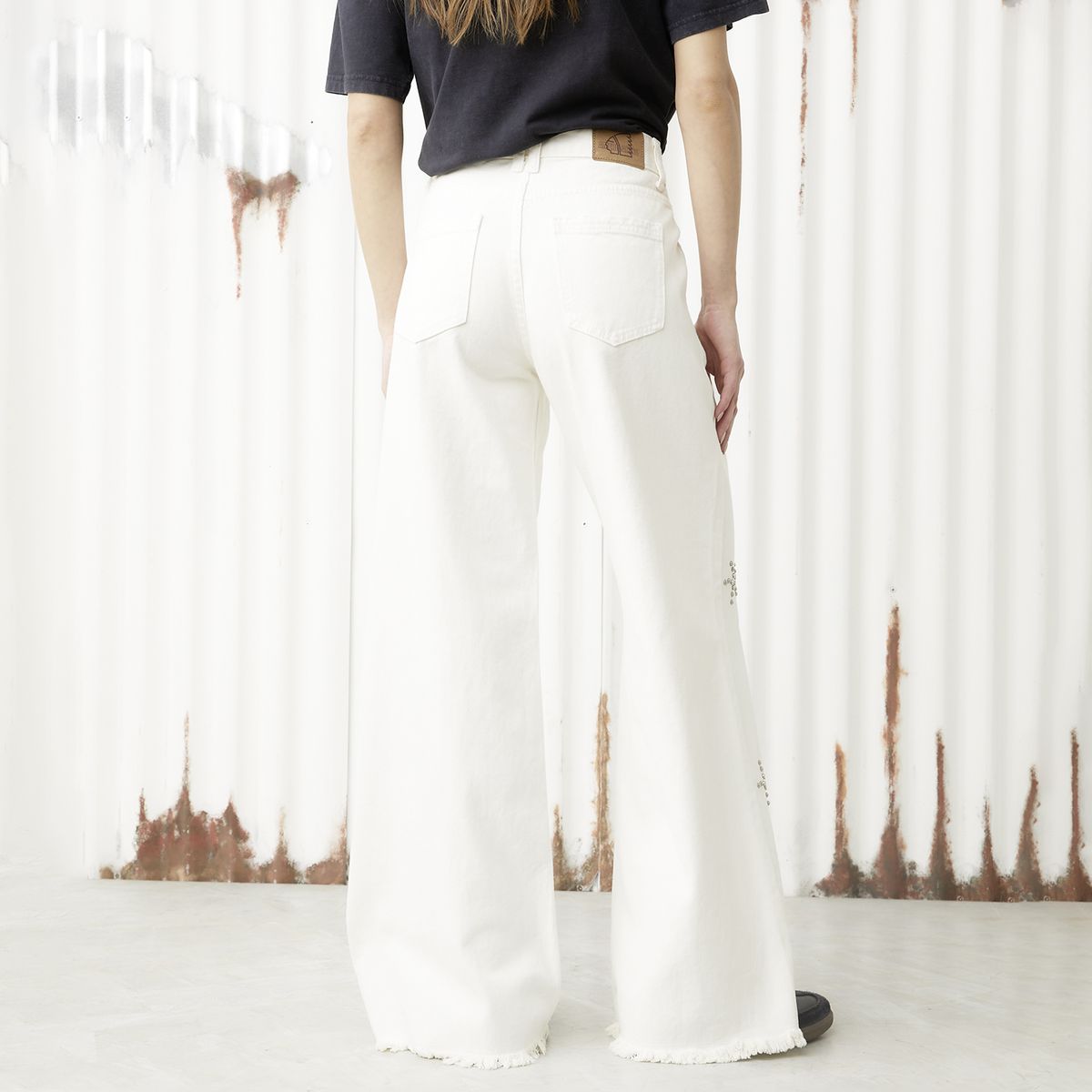 AMERICANINO - Jeans Wide Leg Tiro Bajo Mujer Americanino