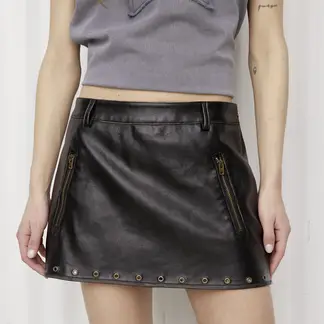 AMERICANINO - Falda Cuero Effect Mujer