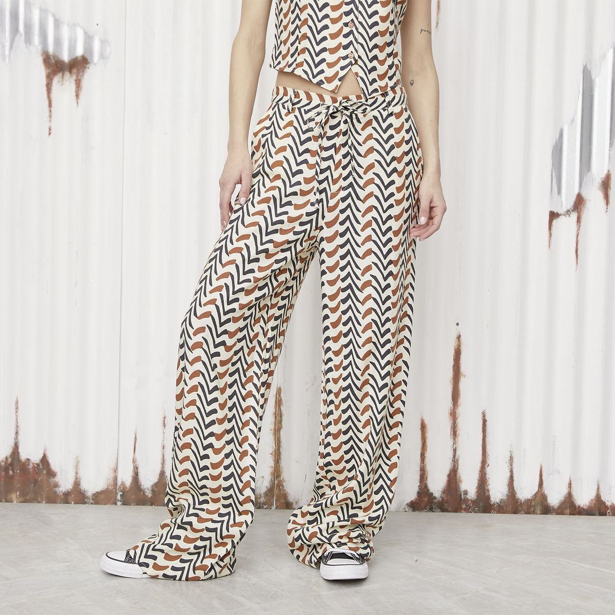 AMERICANINO - Pantalón Tiro Medio Mujer Americanino