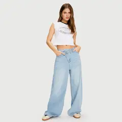SYBILLA - Jeans Tiro Bajo Mujer