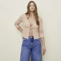 SYBILLA - Blusas Manga Larga Algodón Mujer