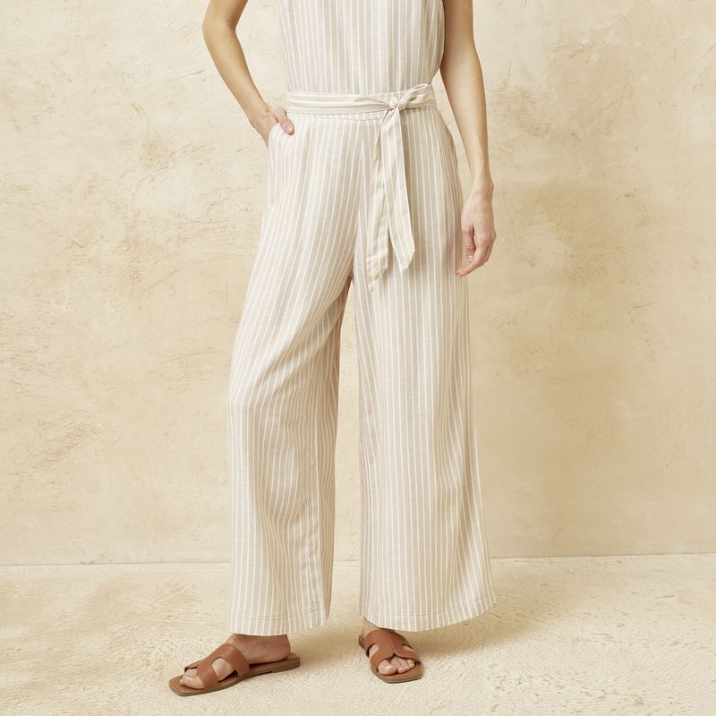 BASEMENT - Pantalón Culotte Tiro Alto Mujer Basement