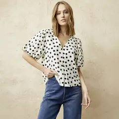 BASEMENT - Blusa Manga Corta Mujer