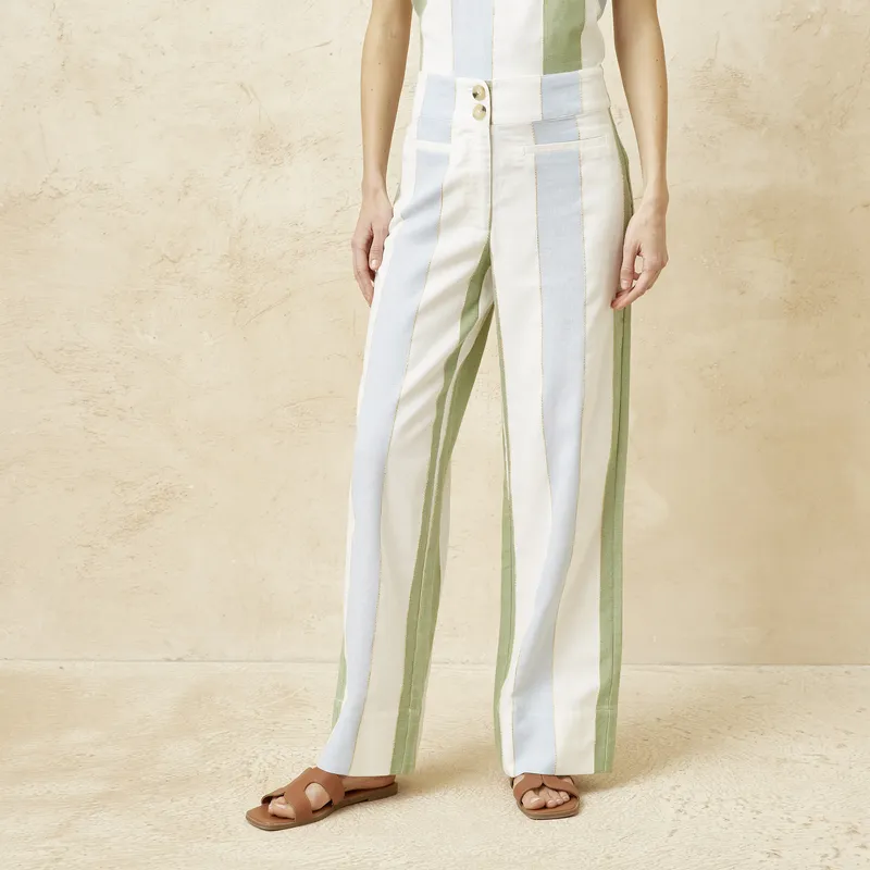 BASEMENT - Pantalón Rayas Mujer Basement