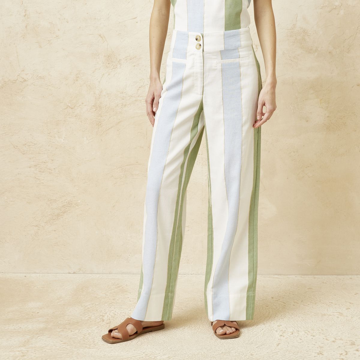 BASEMENT - Pantalón Rayas Mujer Basement