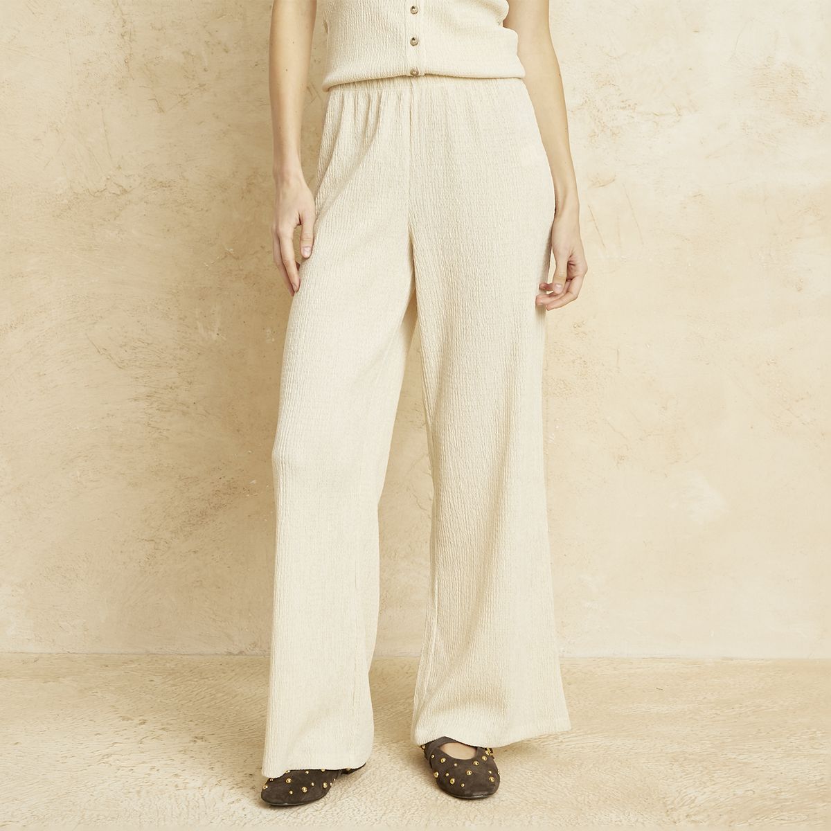 BASEMENT - Pantalón Tiro Alto Mujer Basement