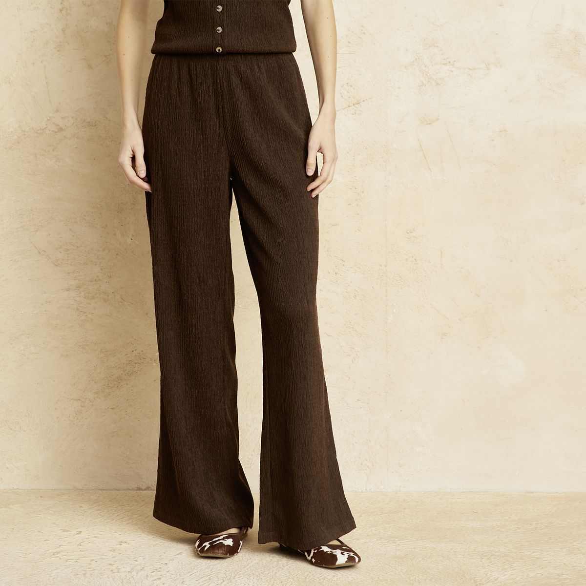 BASEMENT - Pantalón Tiro Alto Mujer Basement