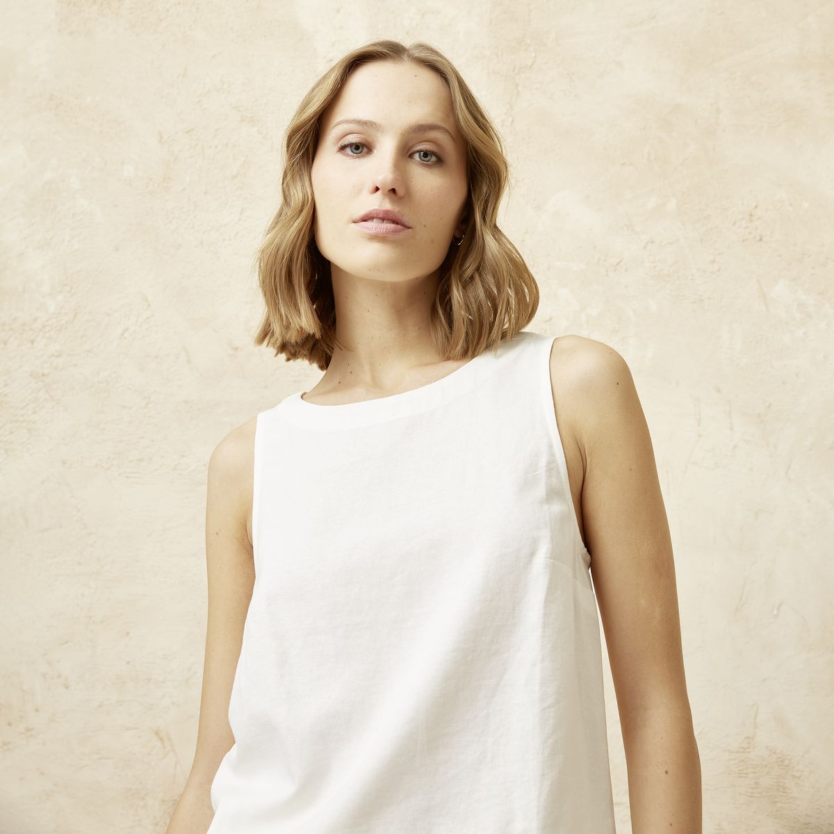 BASEMENT - Blusa Lino Mujer Basement