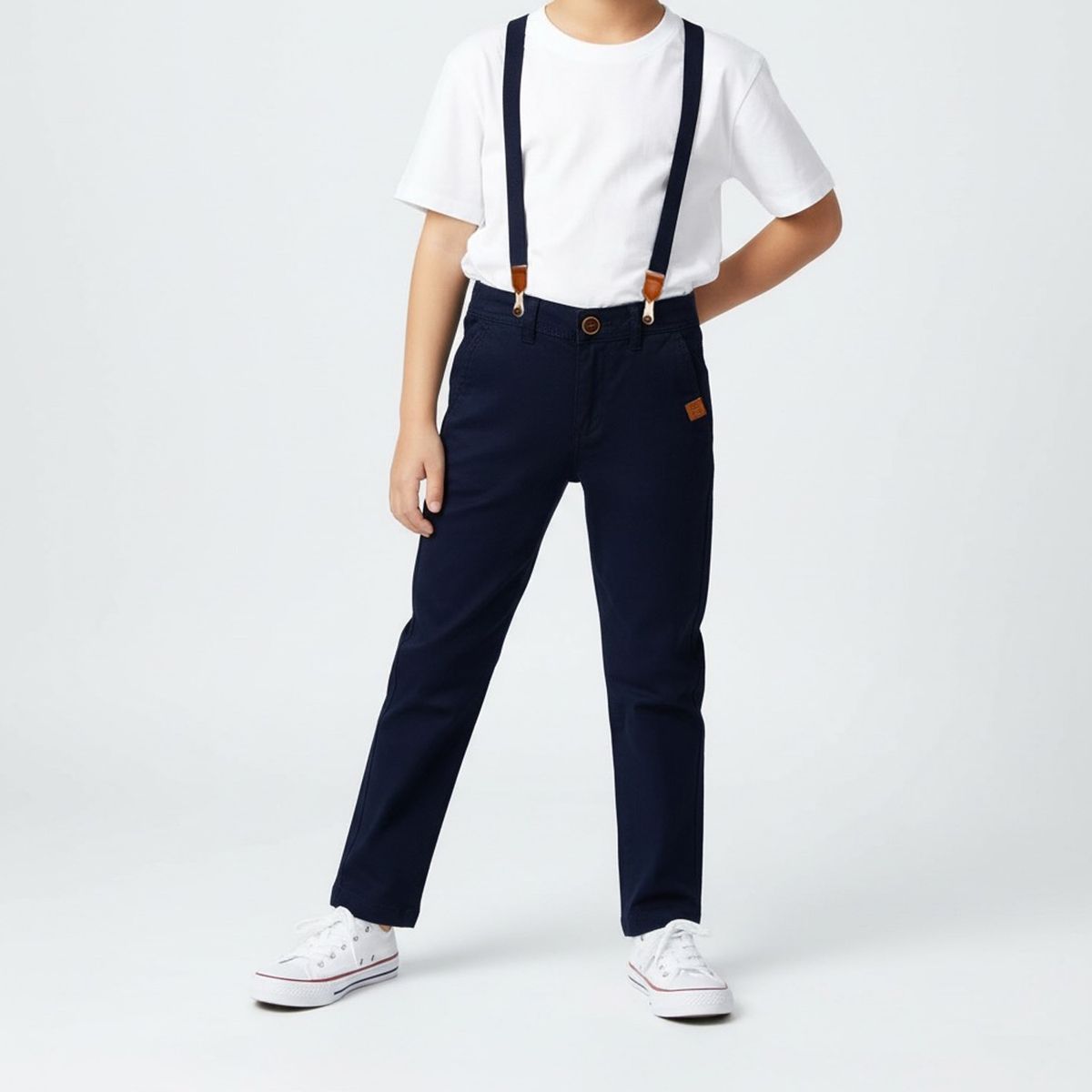 CONIGLIO - Pantalon + Suspensores Algodón Niño Coniglio