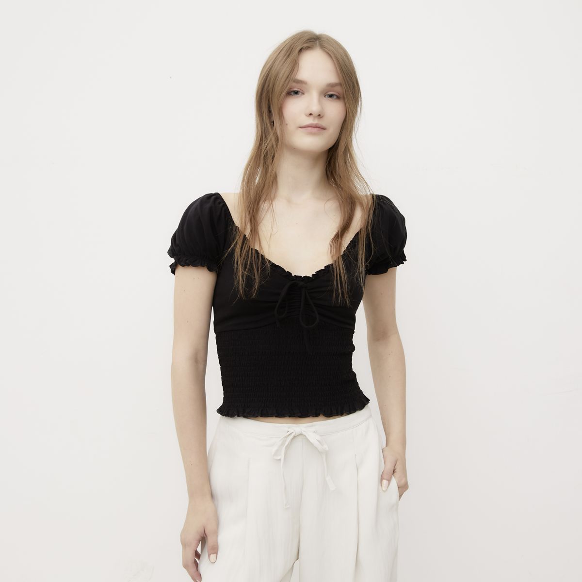 SYBILLA - Polera Manga Corta Algodón Mujer Sybilla