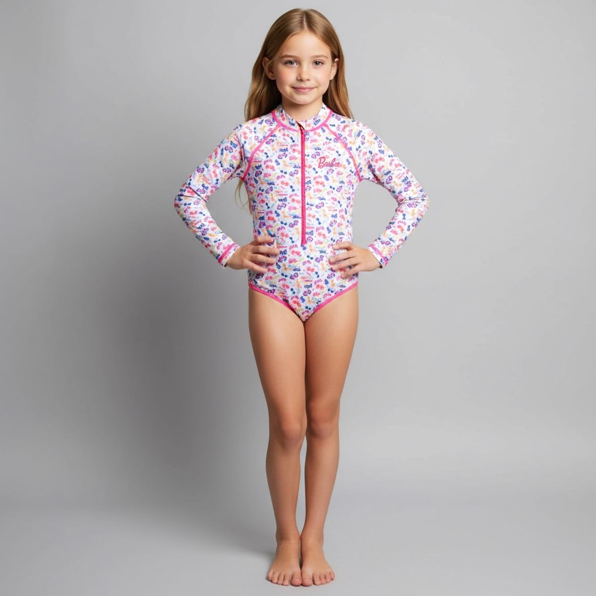 BARBIE - Traje De Baño Niña Barbie