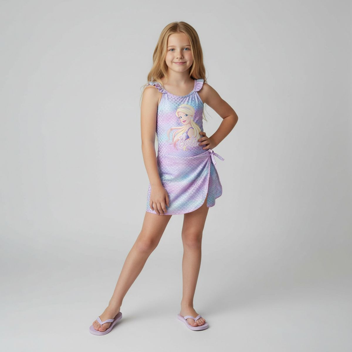 BARBIE - Traje De Baño Niña Barbie