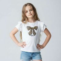 Polera Manga Corta Niña Algodón