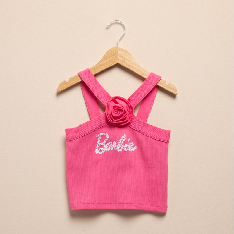 BARBIE - Polera Barbie Manga Corta Niña Algodón