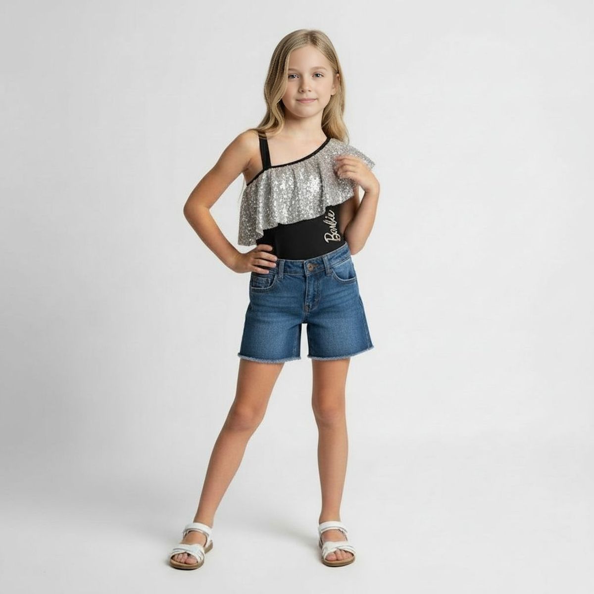 BARBIE - Polera Algodón Niña Barbie