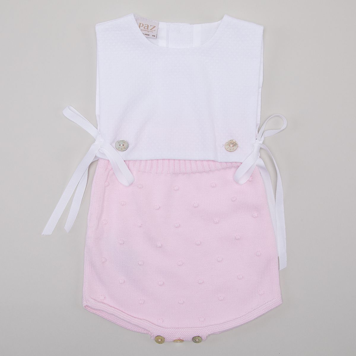 PAZ RODRIGUEZ - Enterito Bebé Niña Algodón Paz Rodriguez