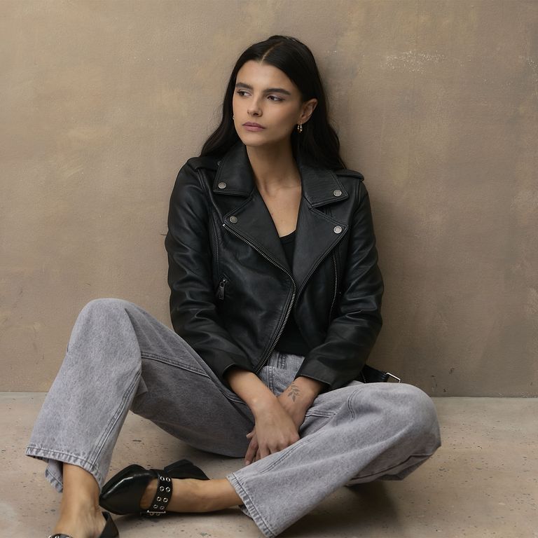WOLF&HANK Chaqueta de Cuero Mujer