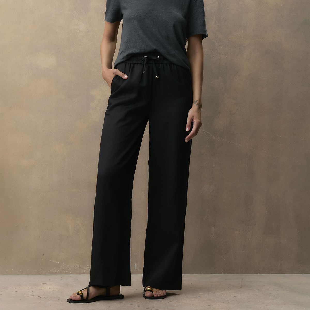 WOLF&HANK - Pantalón Lino Mujer Wolf&Hank