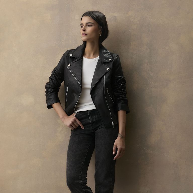 WOLF&HANK Chaqueta de Cuero Mujer