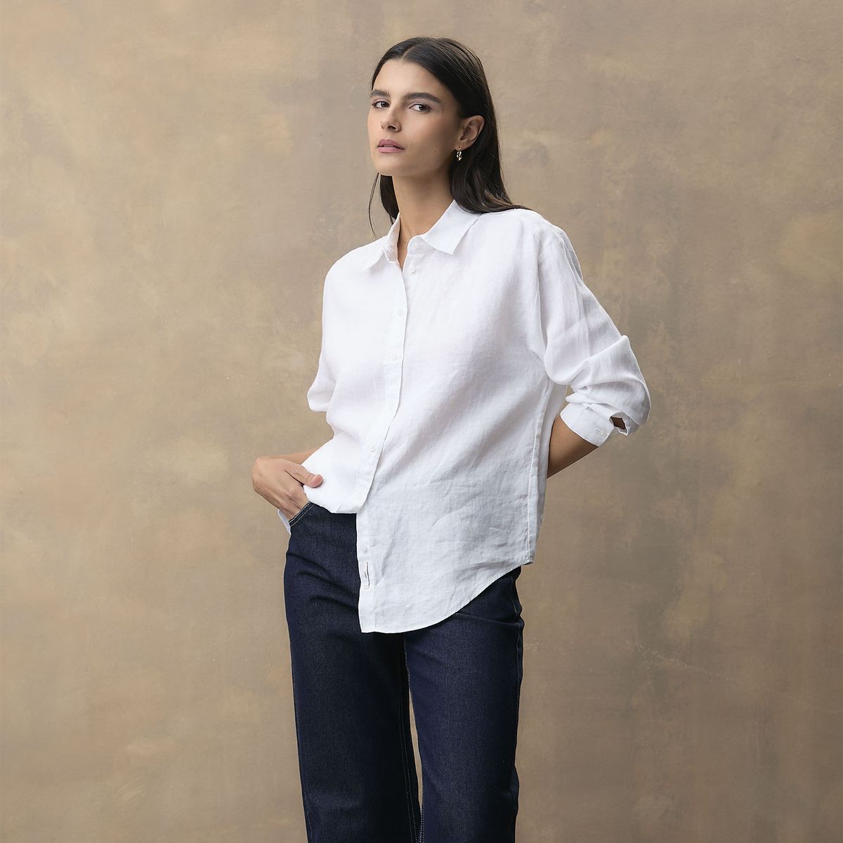 WOLF&HANK - Camisa Lino Mujer Wolf&Hank