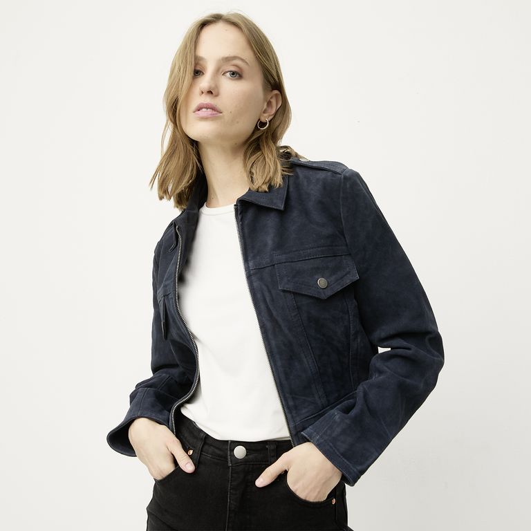 Chaqueta de Cuero Mujer