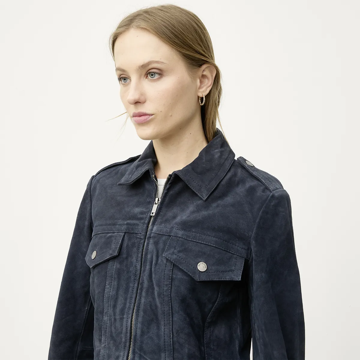 WOLF&HANK - Chaqueta de Cuero Mujer Wolf&Hank