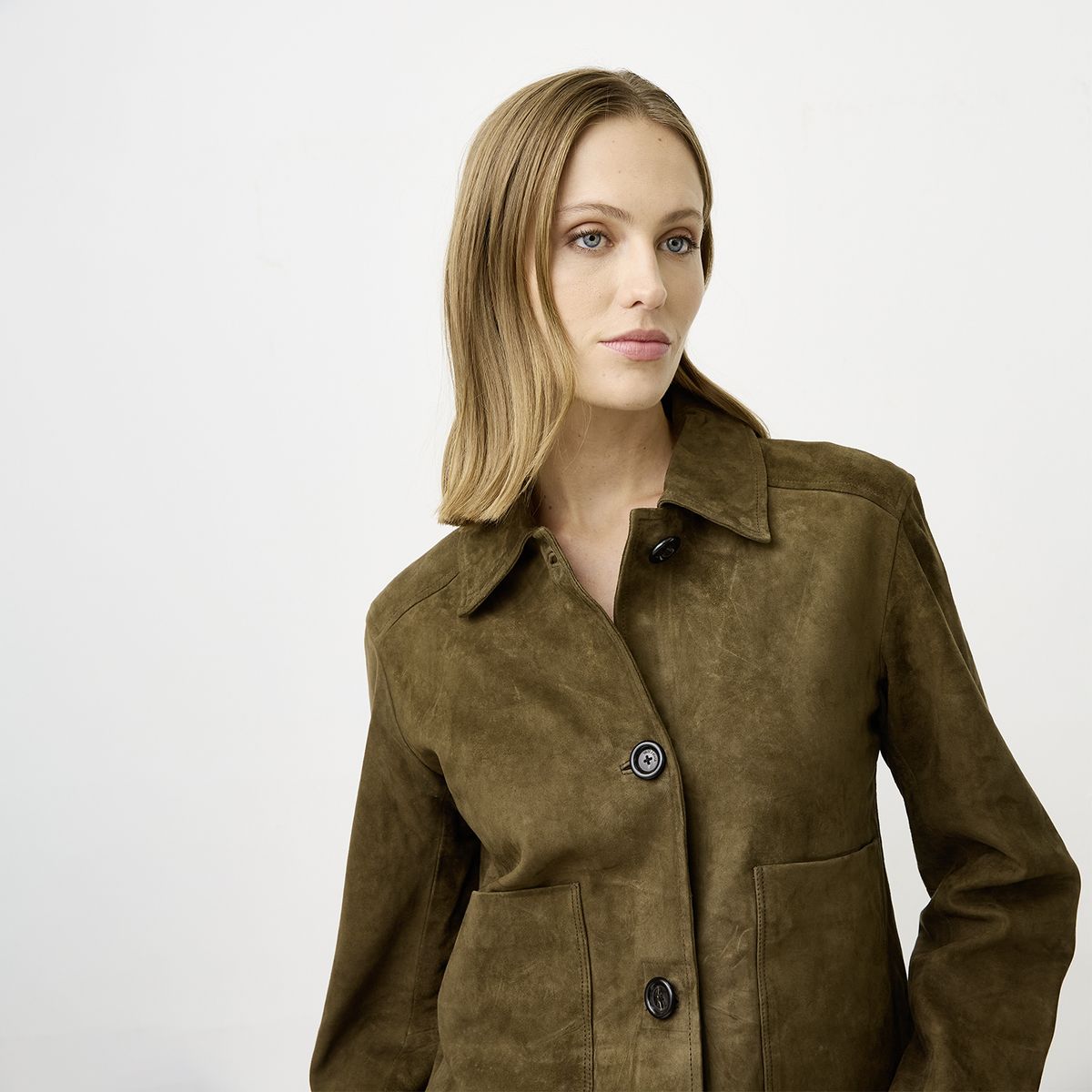 WOLF&HANK - Chaqueta de Cuero Mujer Wolf&Hank