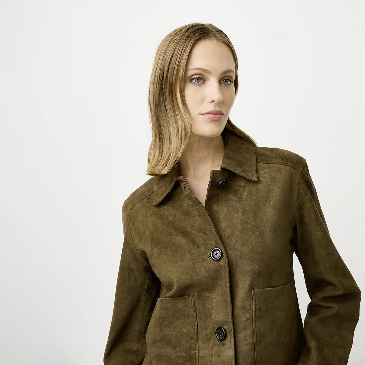 WOLF&HANK - Chaqueta de Cuero Mujer Wolf&Hank